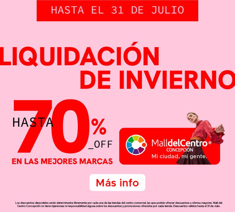 ¡La Liquidación de Invierno llegó a Mall del Centro Concepción!